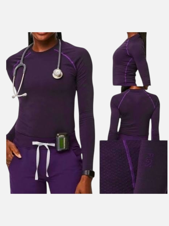 Figs Tops - Figs Purple Jam Longsleeve Salta Seamless